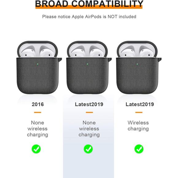 for Airpods Case Cover with Keychain, Compatible with Apple Airpod 2 & 1 Pink - Picture 7 of 11